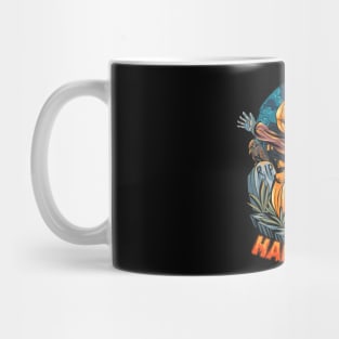 Scary Halloween Pumpkin Design Mug